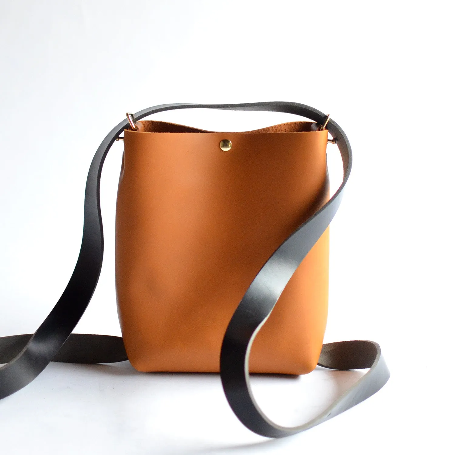 Mini Crossback (crossbody   backpack) - Honey Leather