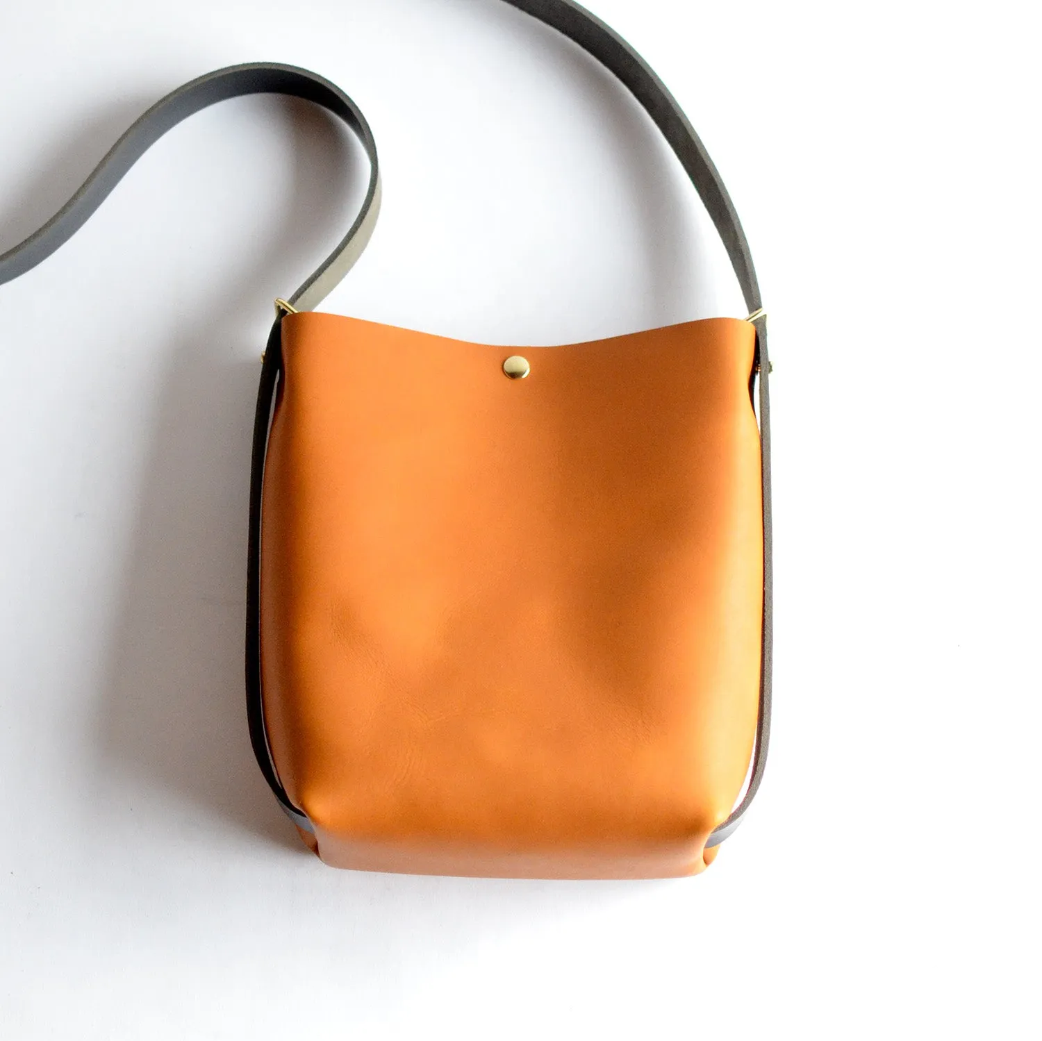 Mini Crossback (crossbody   backpack) - Honey Leather