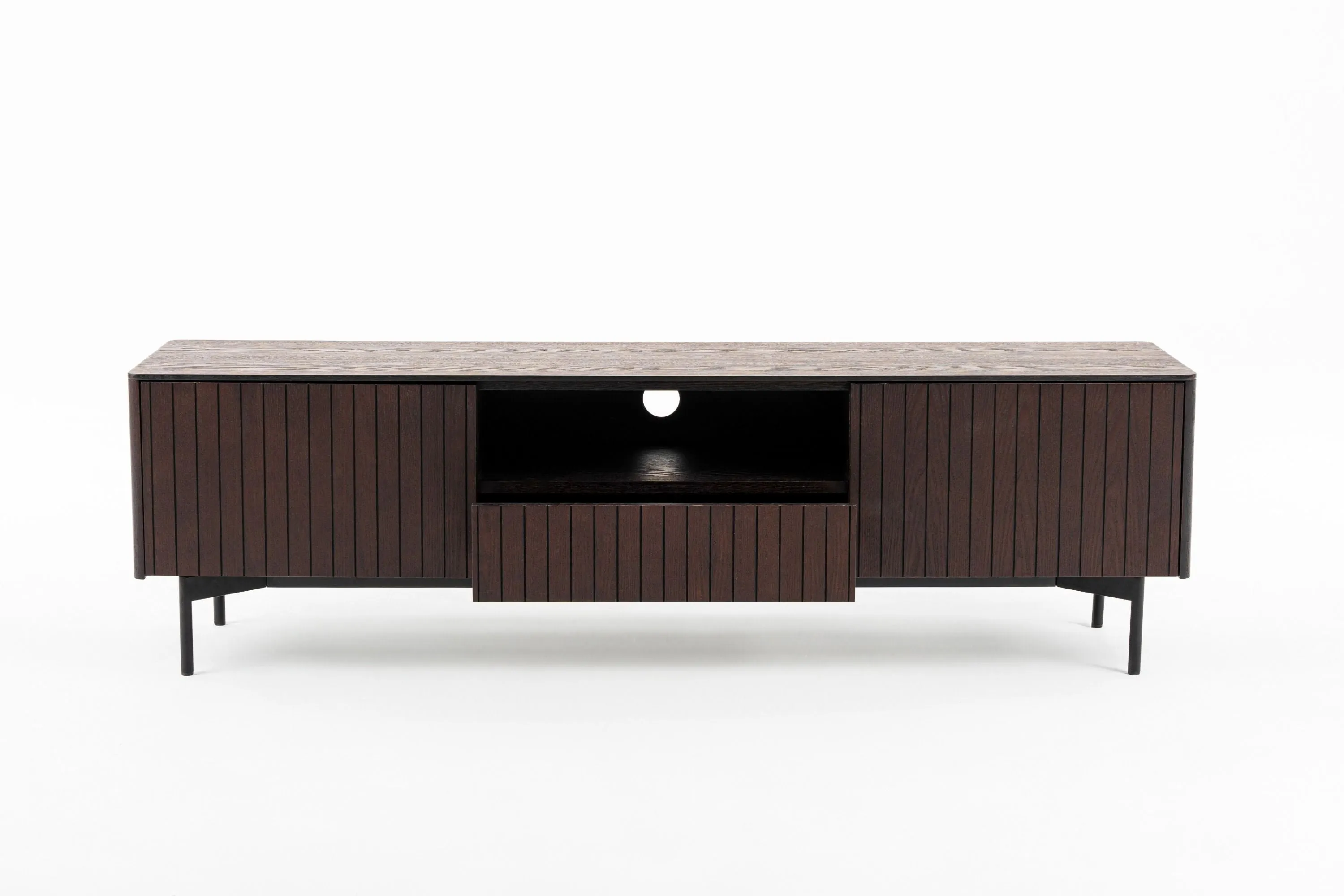 Modrest Calhoun - Modern Smoked Ash TV Stand