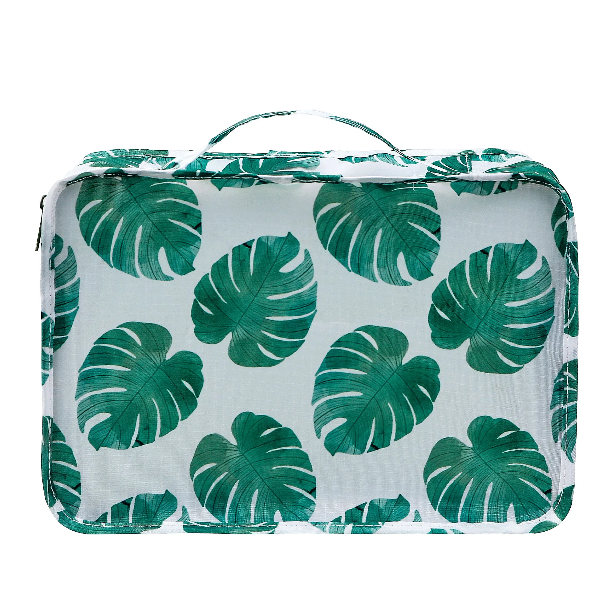 Monstera Green Packing Cubes, Set of 3