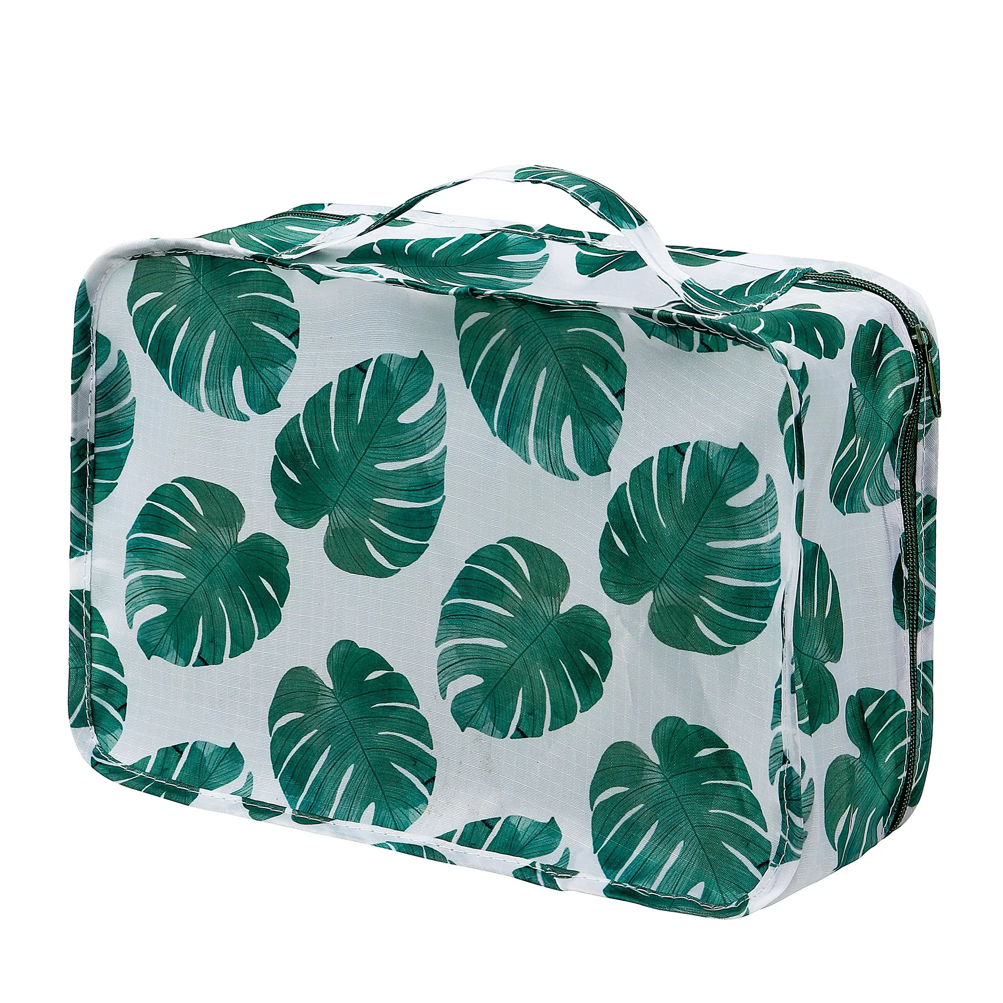 Monstera Green Packing Cubes, Set of 3