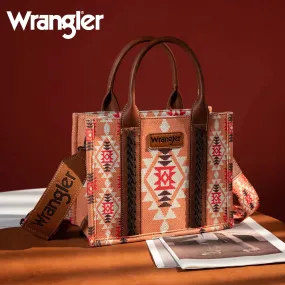 Montana West Wrangler Southwestern Print Small Canvas Tote/Crossbody