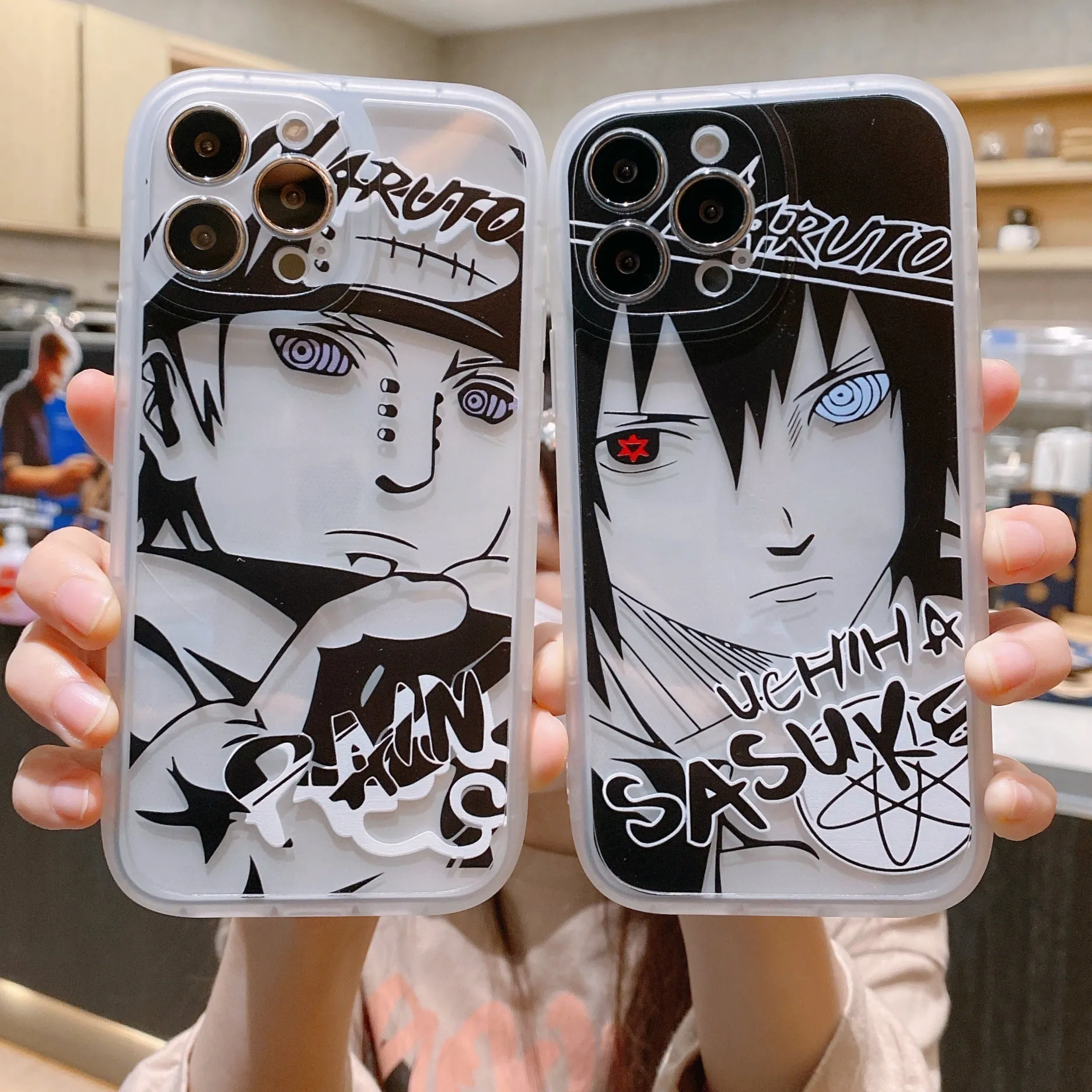 Narutoing Anime Transparent Shockproof Back Cover For iPhone 11 12 13 14 Pro Max Case