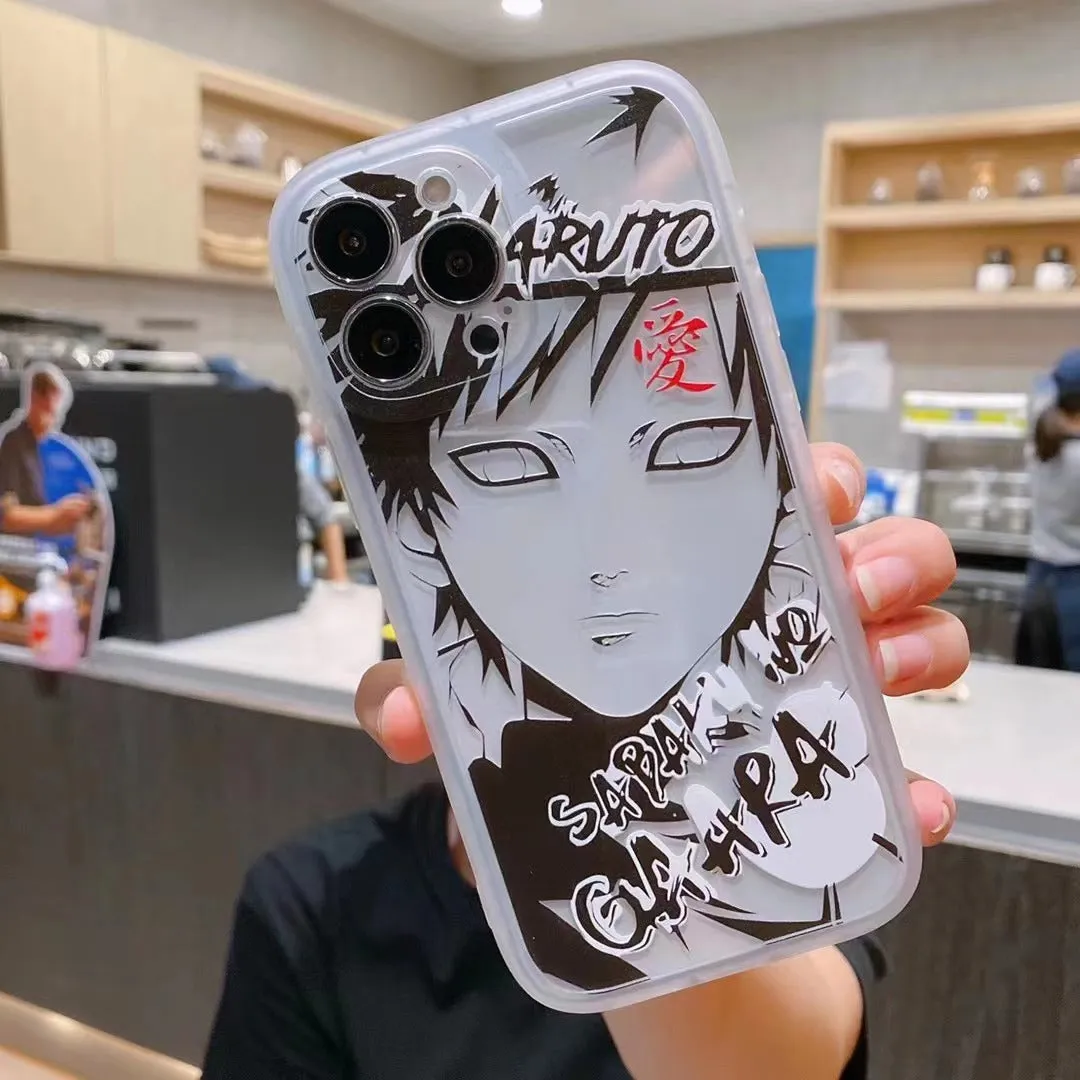 Narutoing Anime Transparent Shockproof Back Cover For iPhone 11 12 13 14 Pro Max Case