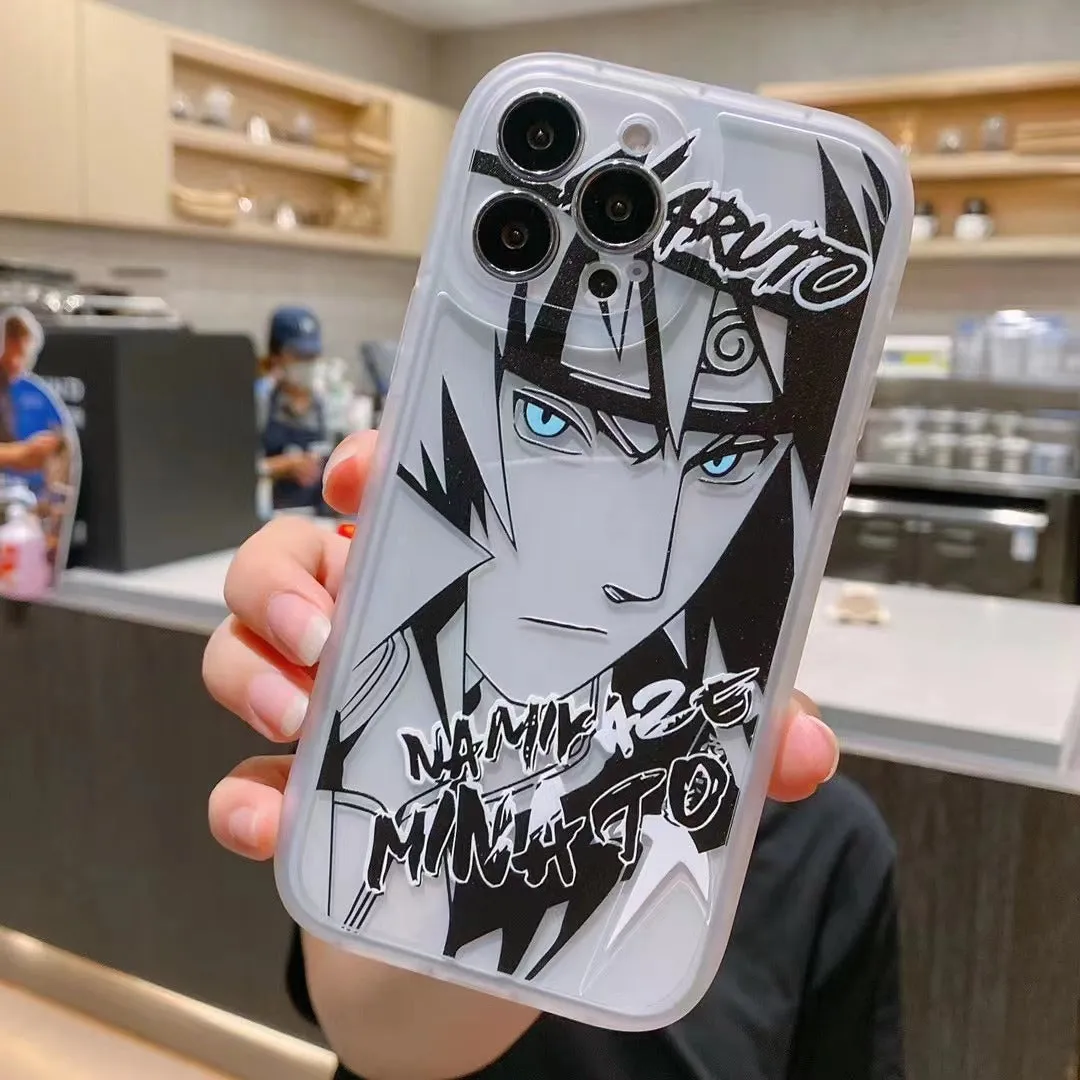 Narutoing Anime Transparent Shockproof Back Cover For iPhone 11 12 13 14 Pro Max Case