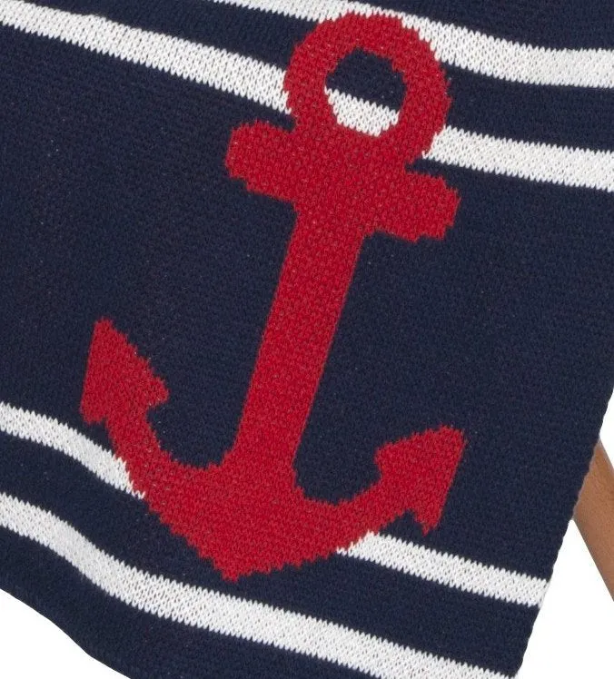 Nautical Stripe Custom Eco-Conscious Baby Throw