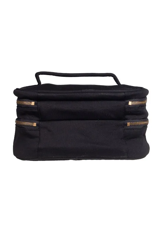 Neoprene in Black Rebel Glam & Go Travel Case with Black Zipper