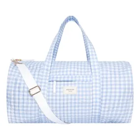 Oasis Blue Gingham Weekender Bag