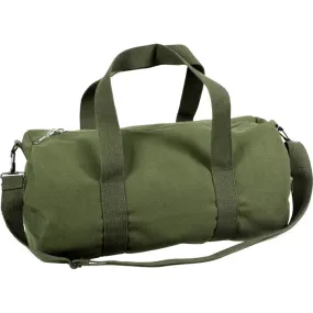 Olive Drab Heavyweight Cotton Canvas Duffle Bag Sports Gym Shoulder & Carry Bag 19"x9"x9"