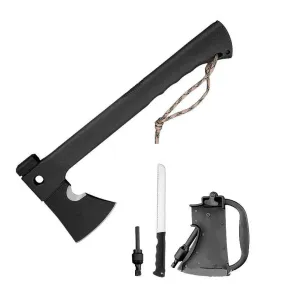 Outdoor Snake Eye Tactical Camping Hand Axe With Knife And Whistle Jg-93