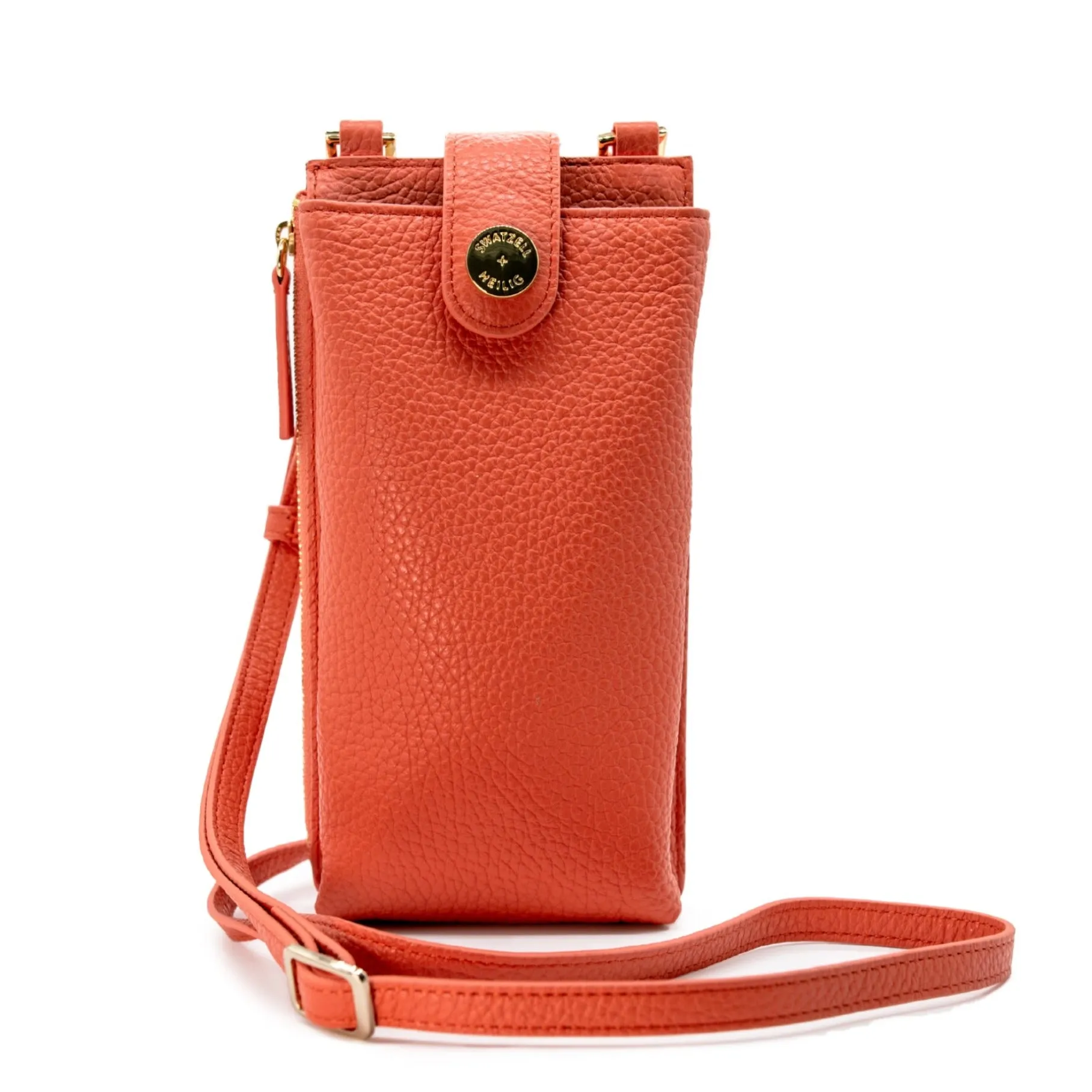 Paris Phone Crossbody - Coral