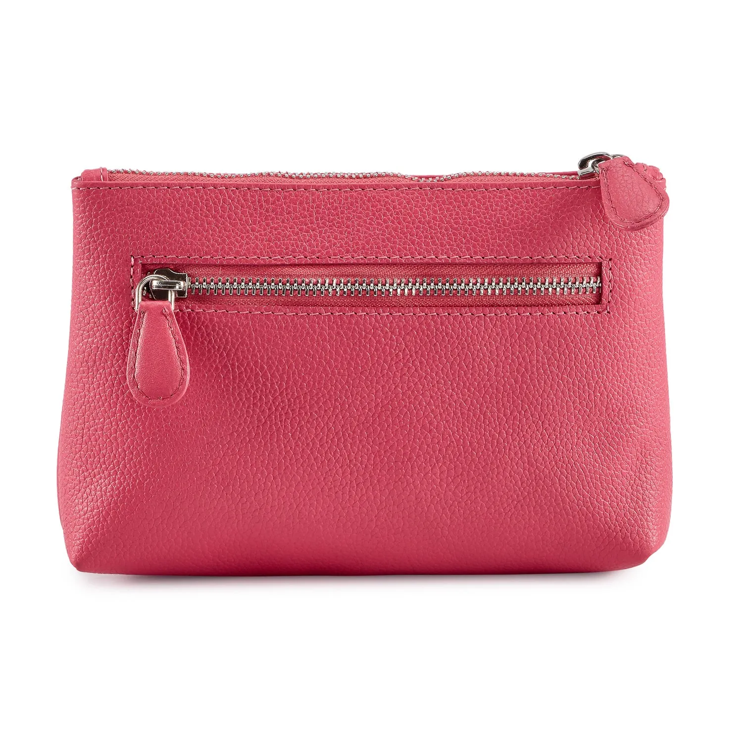 Pebbled Leather Rosa Clutch #MB2006