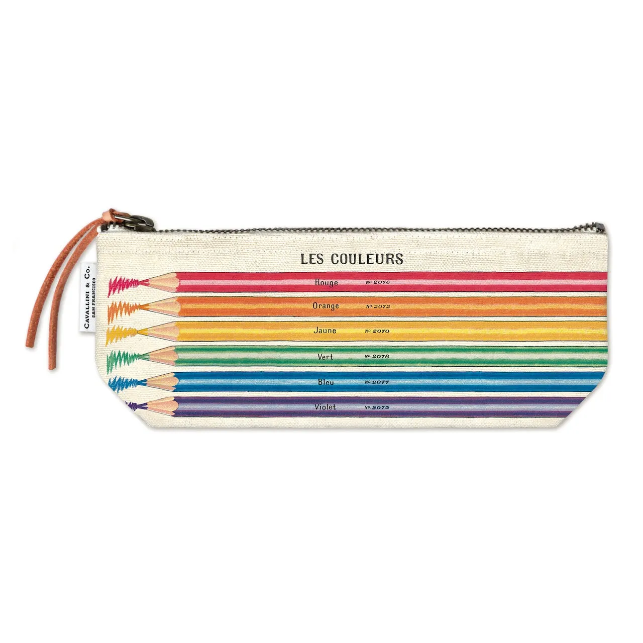 Pencils Mini Canvas Zip Pouch