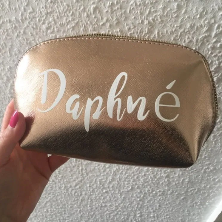 Personalised Cosmetic Bag | Custom Makeup Bag | Personalized Gift For Her | Bridesmaid Gift | Organizer | Monogrammed Makeup Bag | Birthday