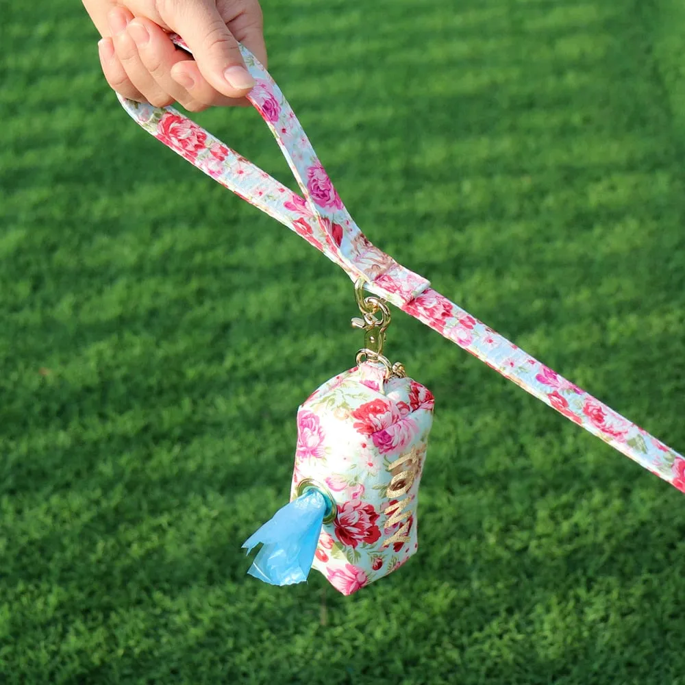 Personalized Floral Poop Bag, Snack & Accessories Holder