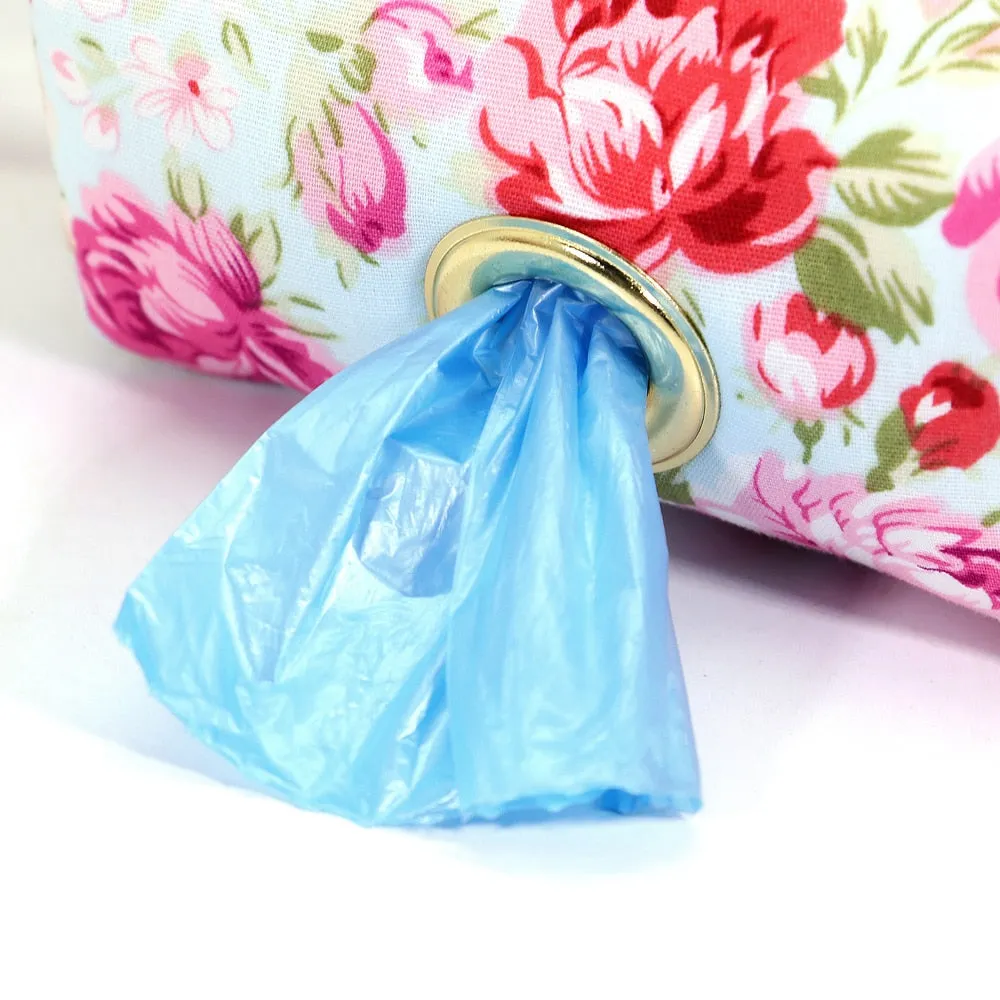 Personalized Floral Poop Bag, Snack & Accessories Holder