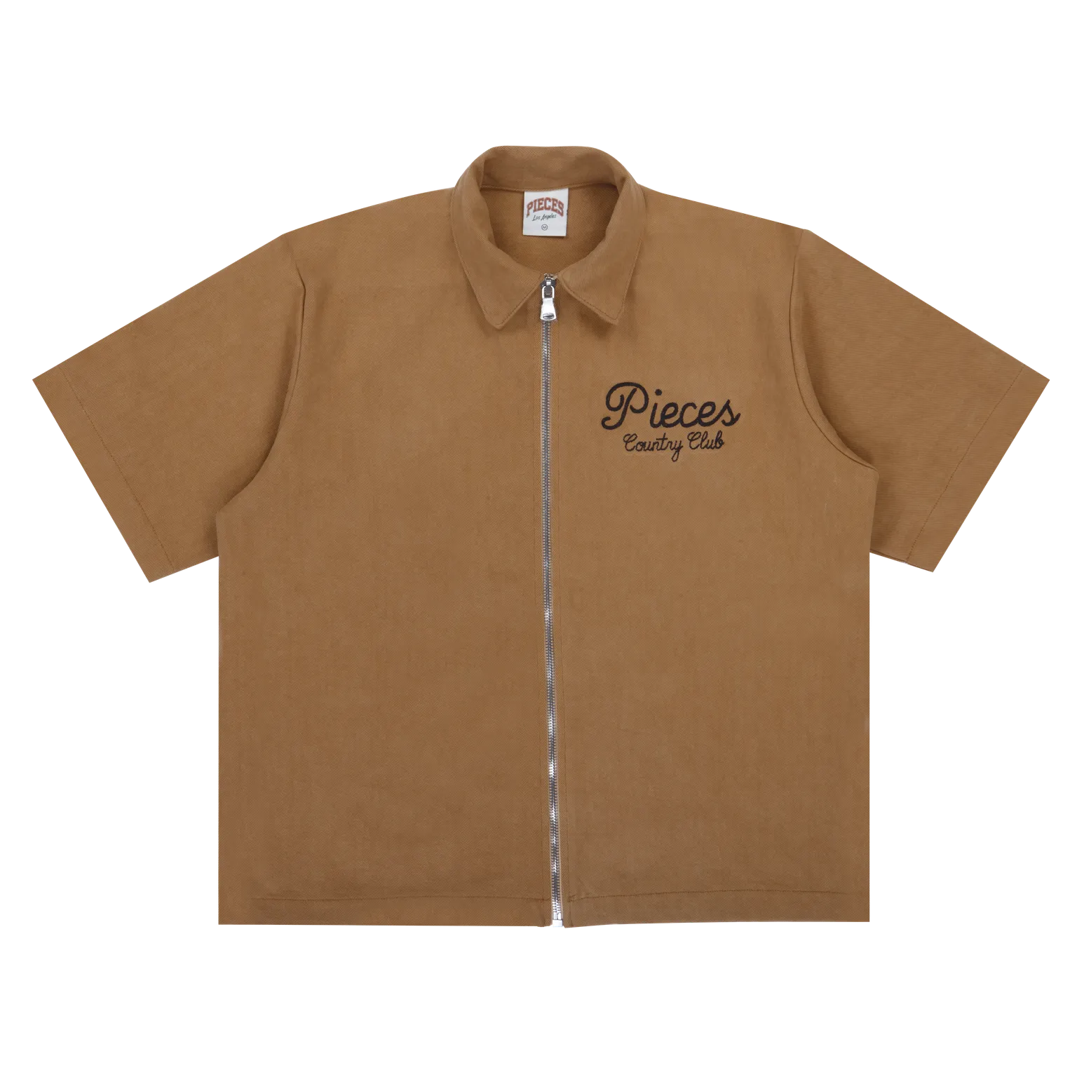 Pieces Country Club Zip Shirt Camel