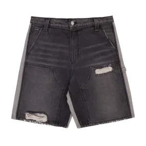 Pieces Harvey Split Carpenter Short Washed Black