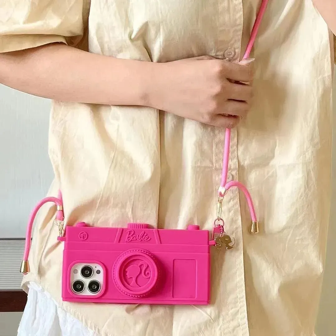 Pink Barbie Camera Bag Case (For iPhones)