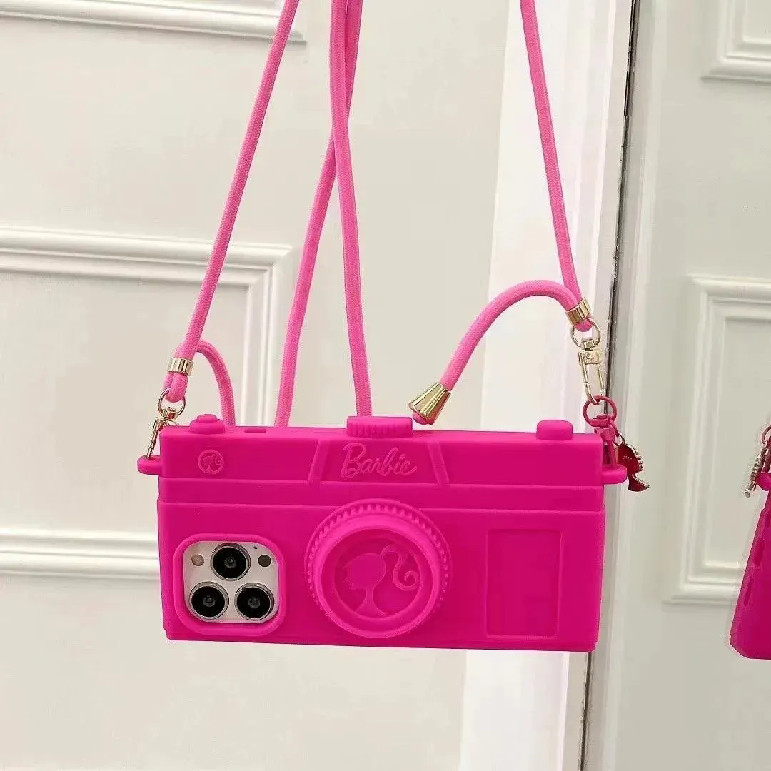 Pink Barbie Camera Bag Case (For iPhones)