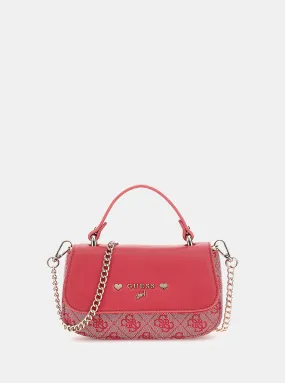 Pink Crossbody Flap Bag