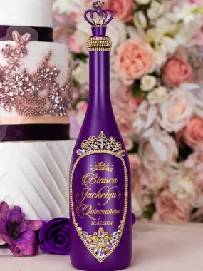 Plum Quinceanera Bottle