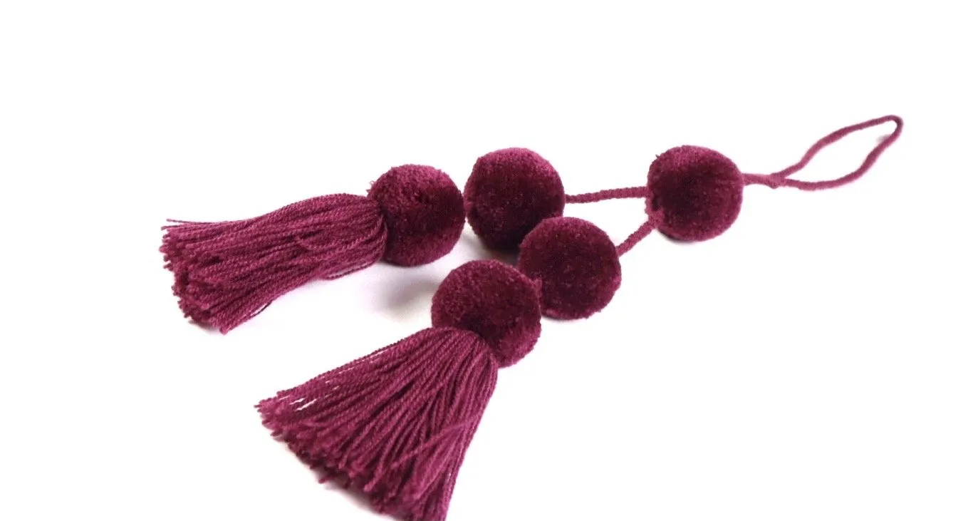 Pom Pom Charm Tassel