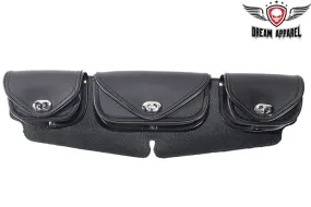 PVC Motorcycle Windshield Bag With 3 Compartments