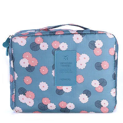 "Iconic beauty" Compact Makeup toiletry travel organizer Bag