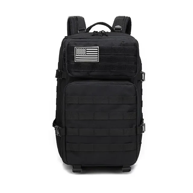 "Ultimate 45L Tactical Backpack: Your All-Weather Military Pack for Outdoor Adventures"