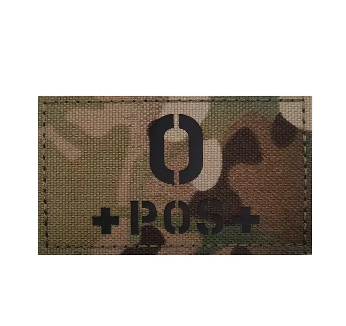 Reflective IR fabric blood type A B AB O  tactical morale badge Velcro armband backpack patch badge