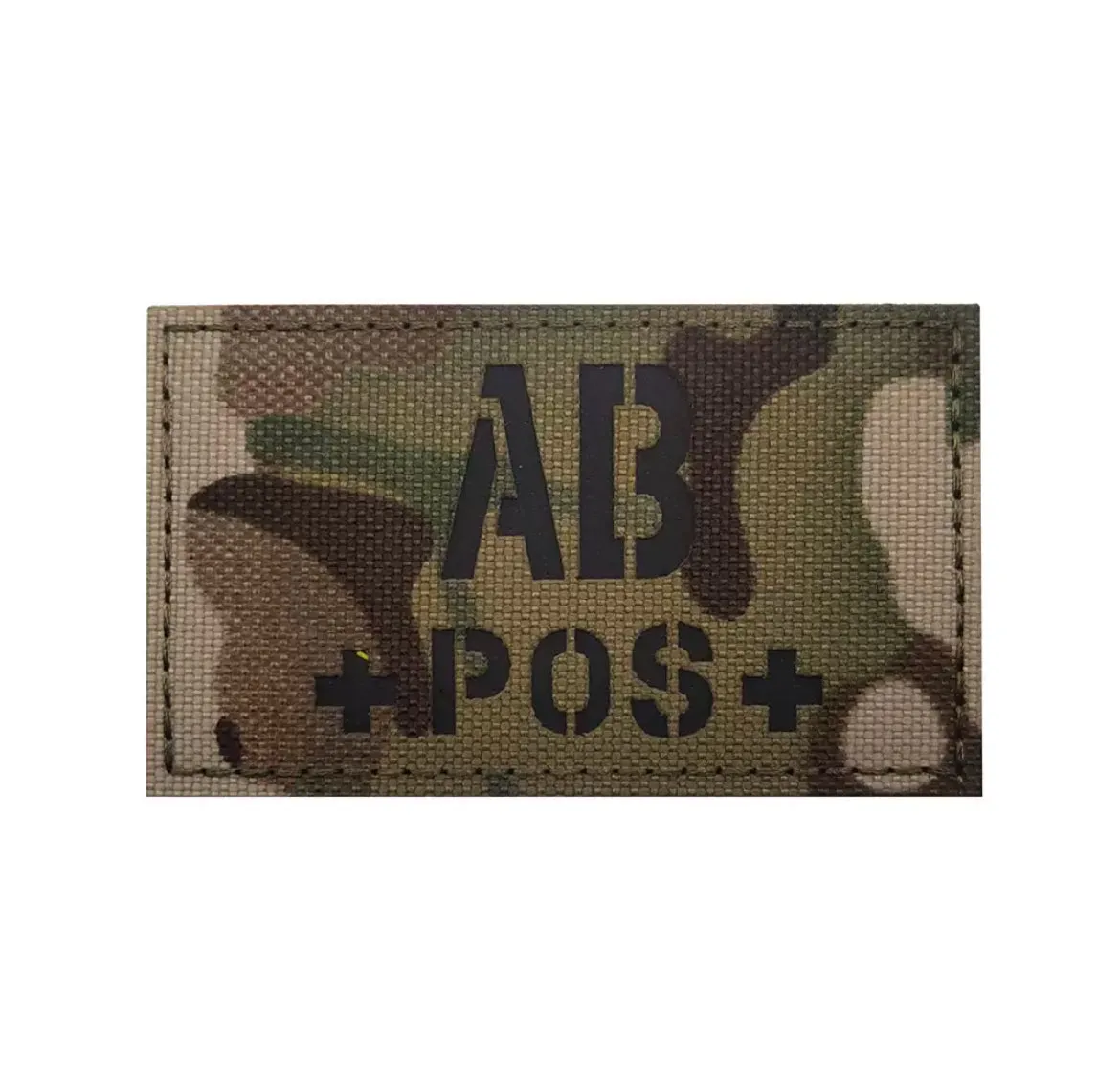 Reflective IR fabric blood type A B AB O  tactical morale badge Velcro armband backpack patch badge