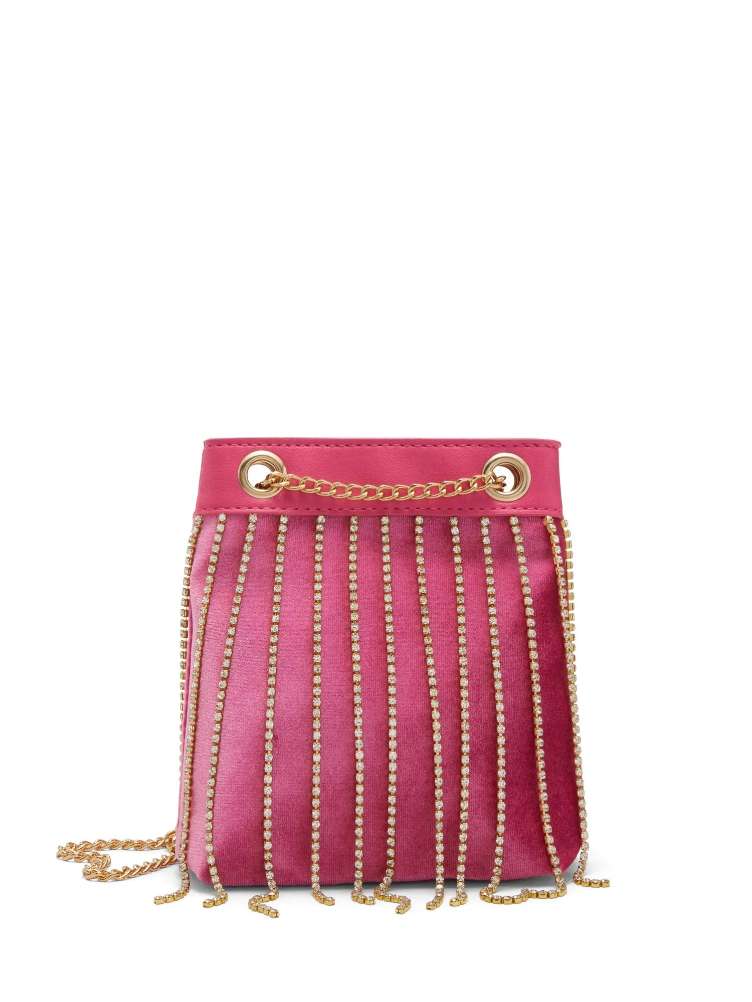 Rhinestone-Fringe Shoulder Bag