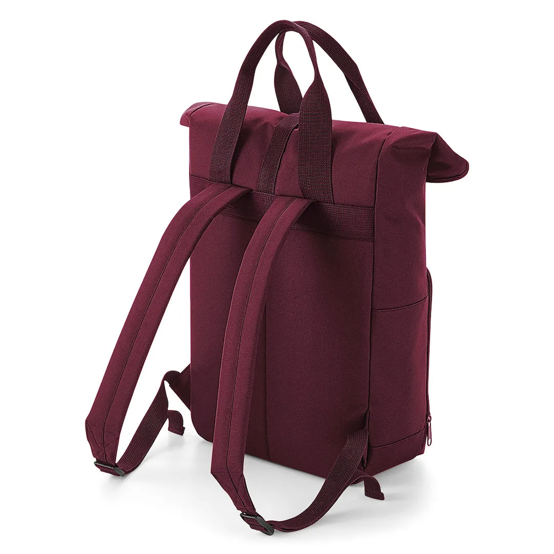 Roll-Top Backpack - Burgundy