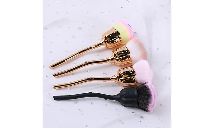 Rose Makeup Brush Gold And Pink