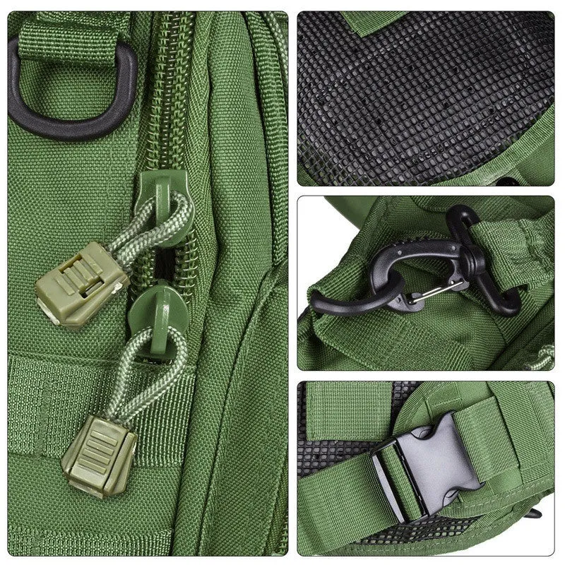 Shoulder Sling Backpack Military Style Outdoor Compact Stealth Angel Survival