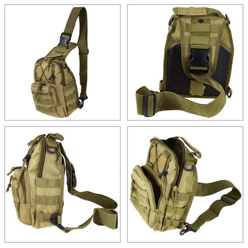 Shoulder Sling Backpack Military Style Outdoor Compact Stealth Angel Survival