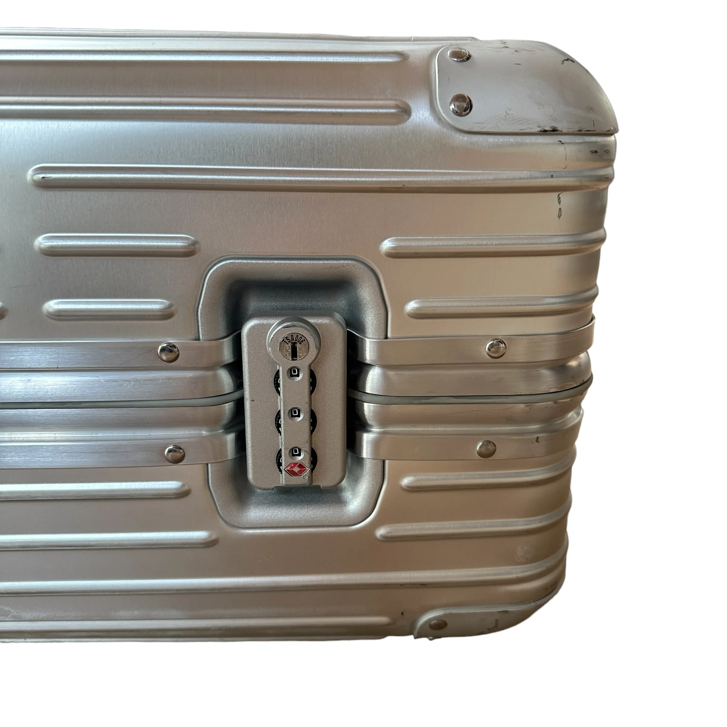 Silver Aluminium Suitcase - L