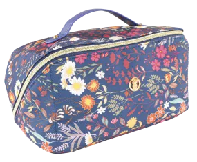 SS Cosmetic Bag - Navy Flower