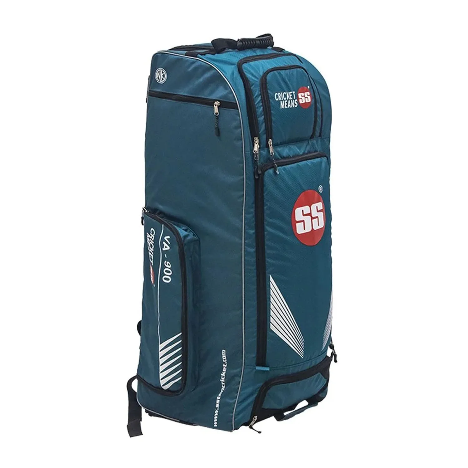 SS VA900 Duffle Cricket Kit Bag (Size-39" X 16" X 15") , Black/Cyan