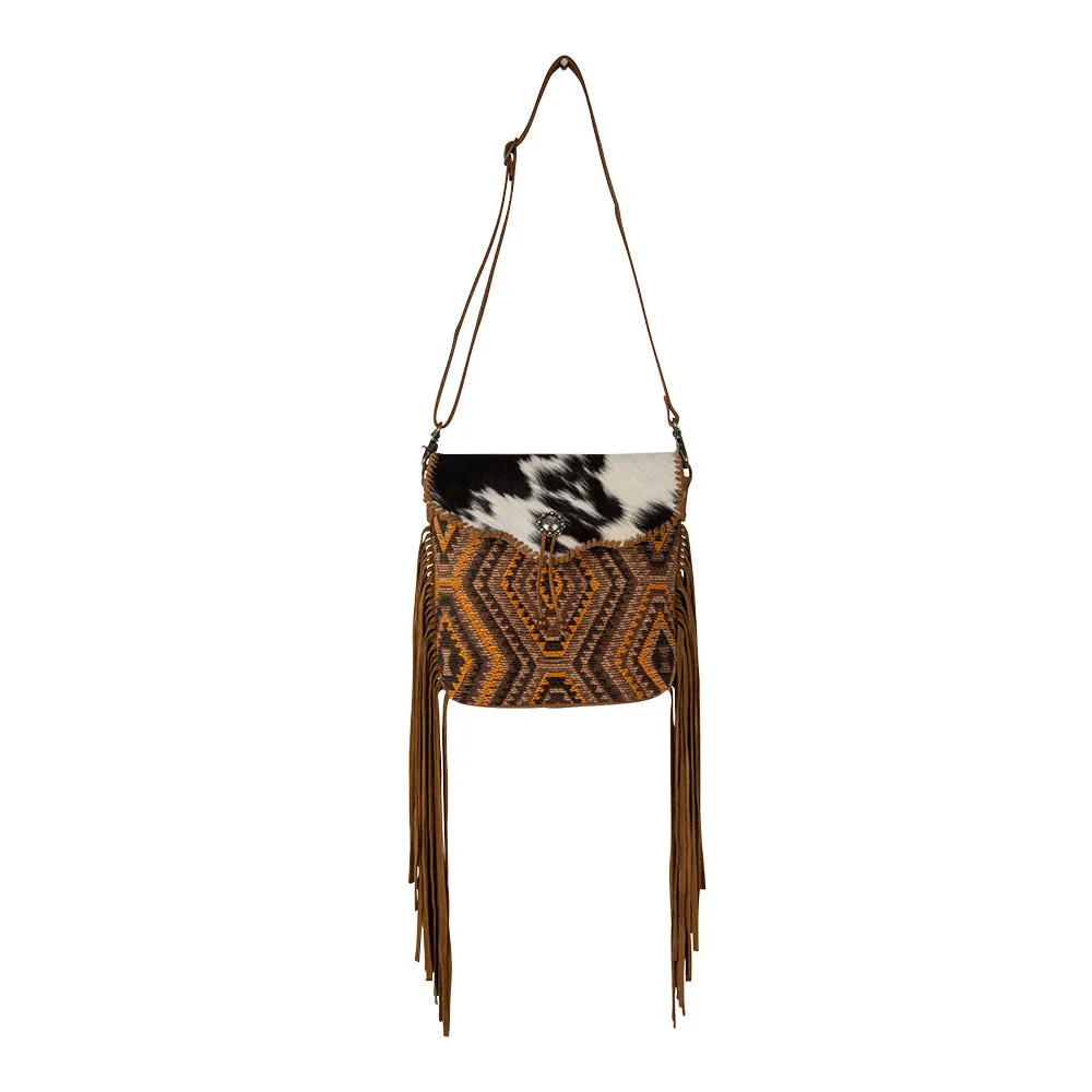 Stone Mesa Fringed Shoulder Bag