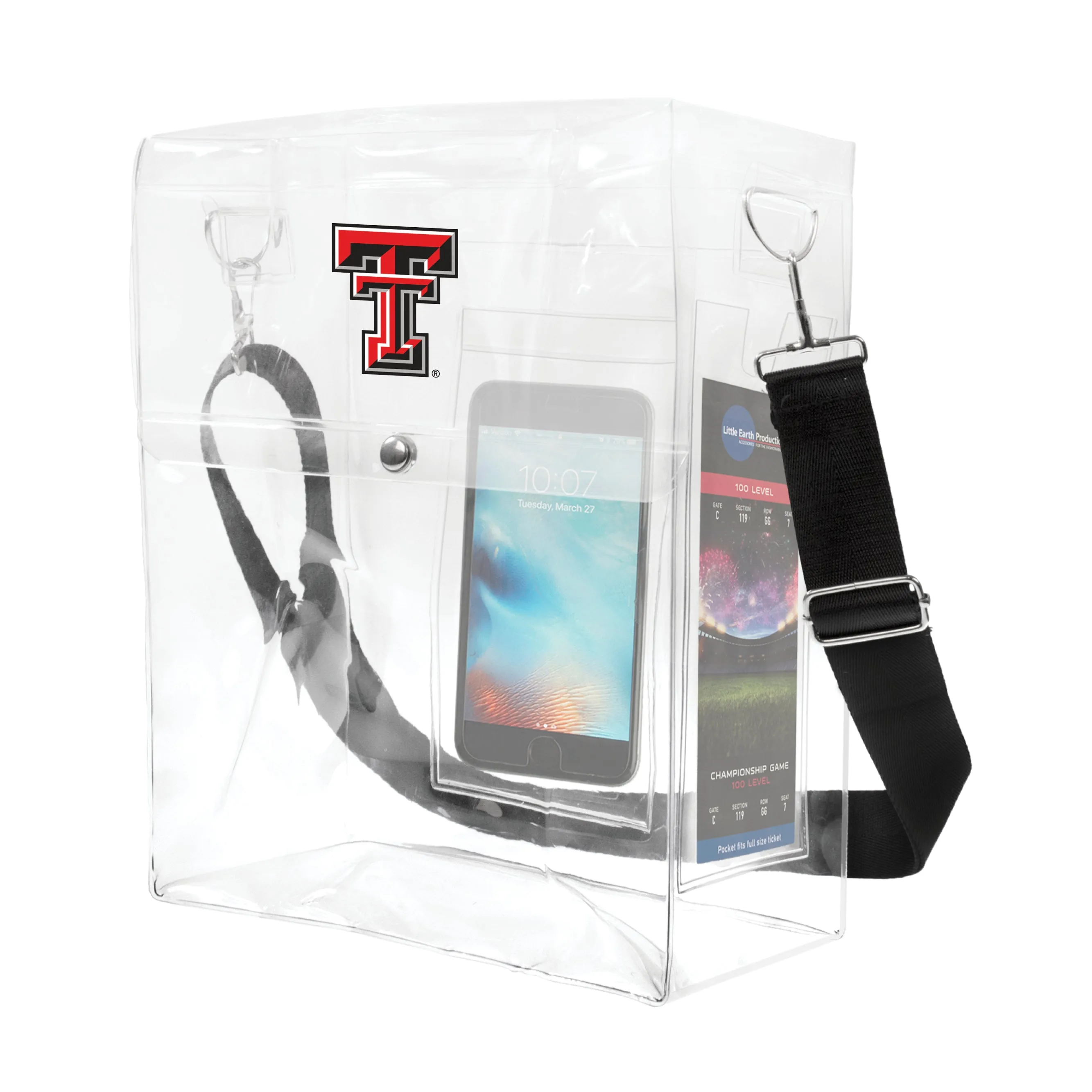 Texas Tech University Clear Ticket Satchel