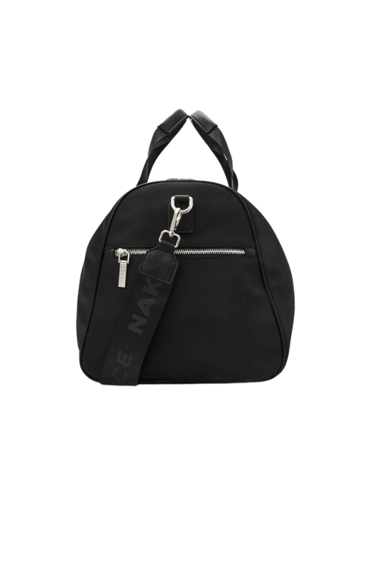 The Peta Duffle Bag Black Silver