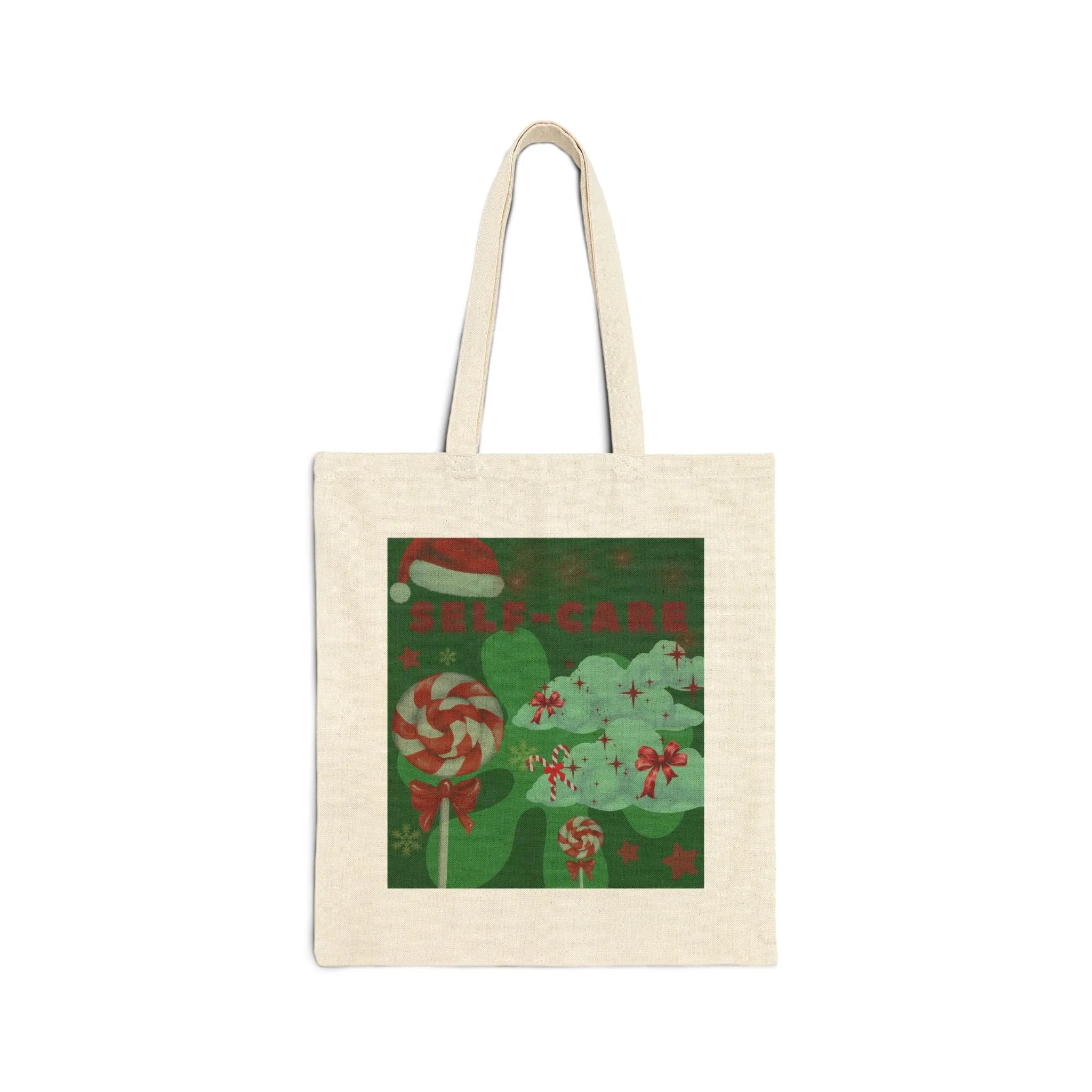 Tote Bag: Self-Care Holiday Cloud Design