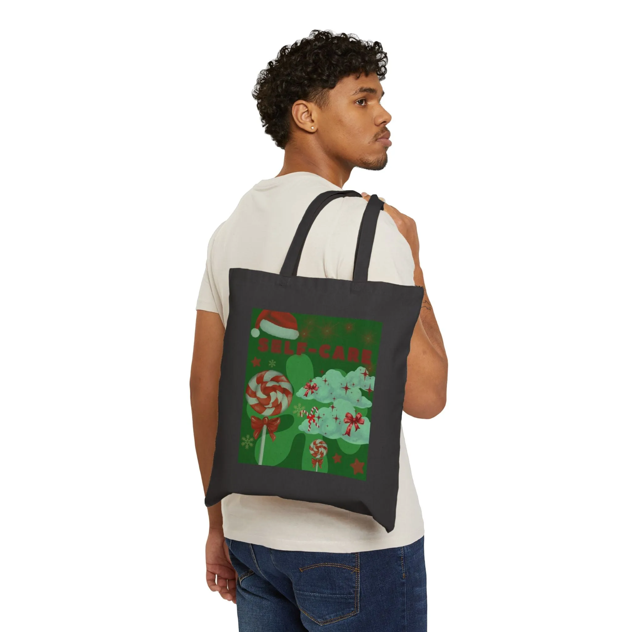 Tote Bag: Self-Care Holiday Cloud Design