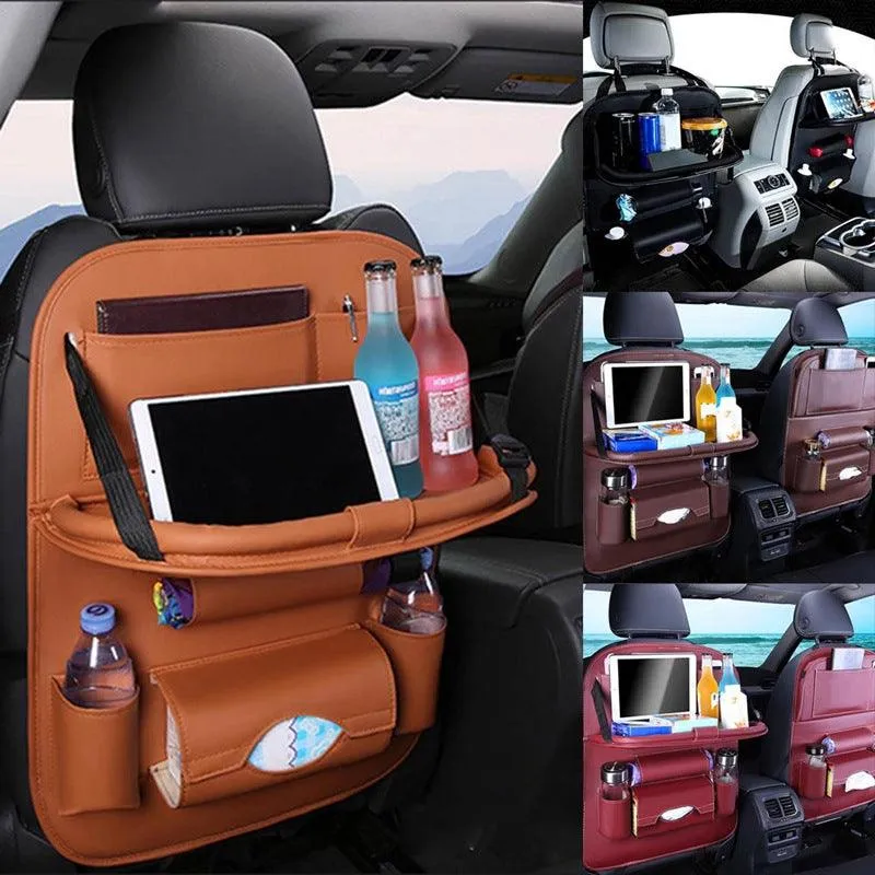 Ultimate Car Seat Organizer with Foldable Table Tray