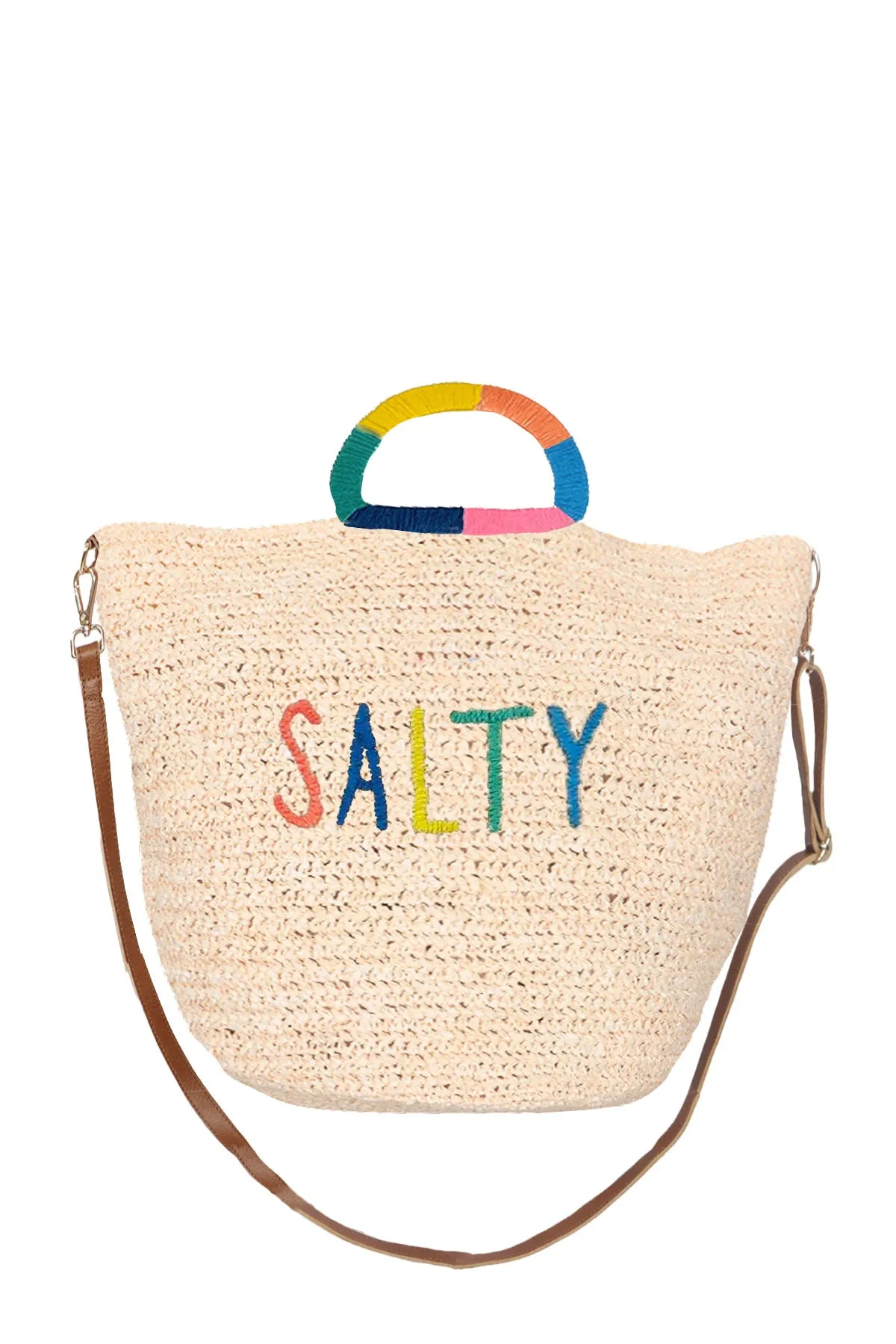 Under the Palms Tote Bag - Salty Embroidery