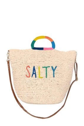 Under the Palms Tote Bag - Salty Embroidery