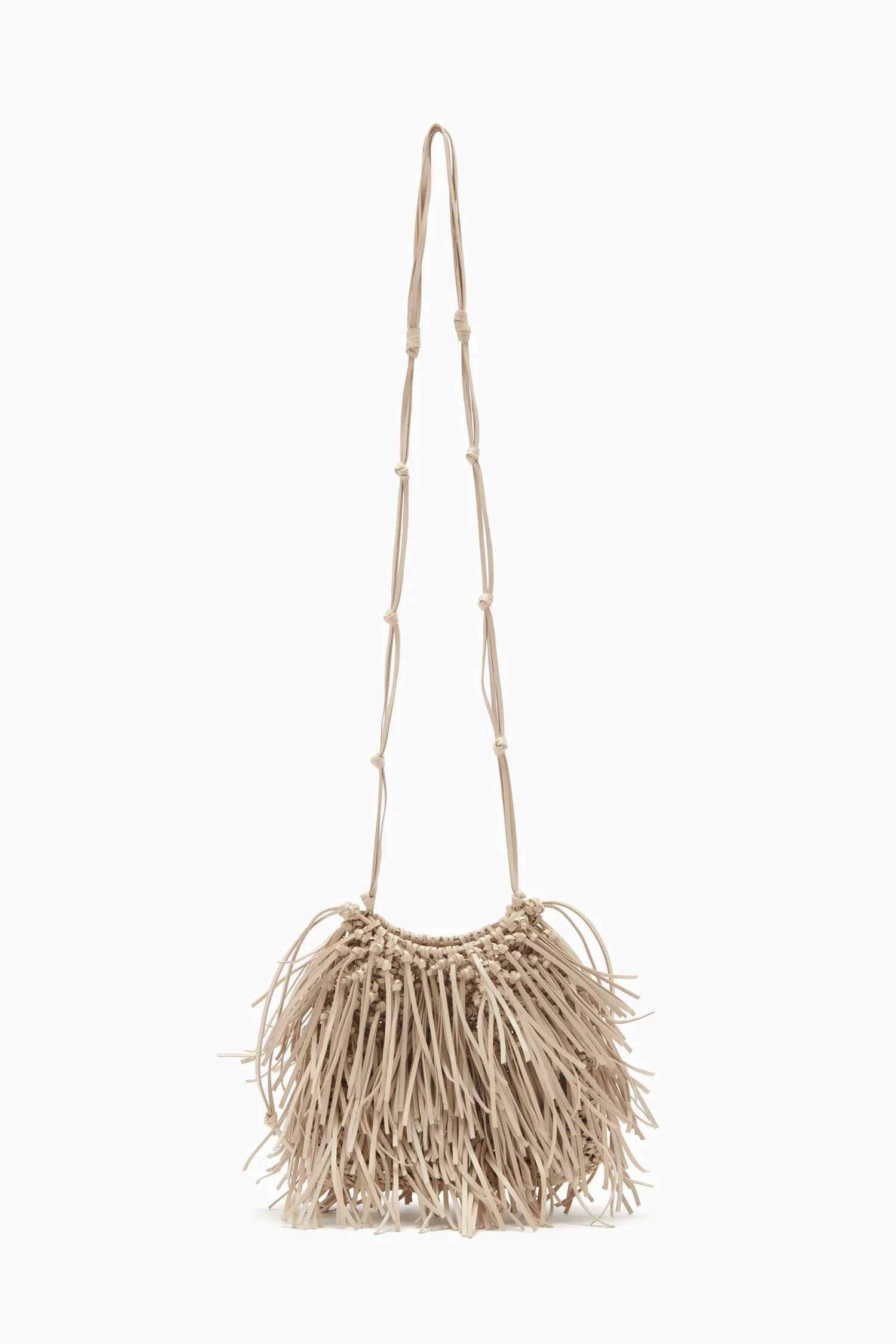 Valeria Fringe Crossbody - Alabaster