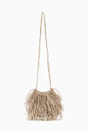 Valeria Fringe Crossbody - Alabaster